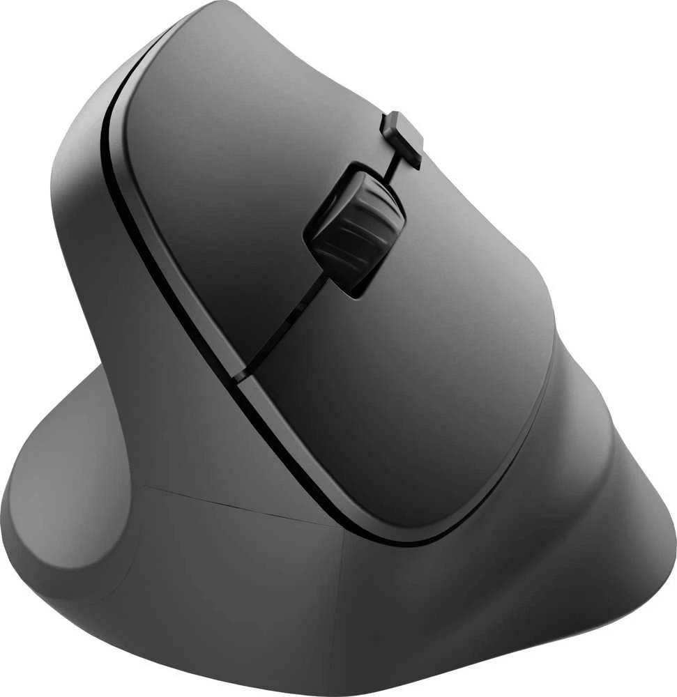 NATEC Vertikali pelė Crake 2 2400DPI wireless Bluetooth 5.0+2.4Ghz left handed juodas