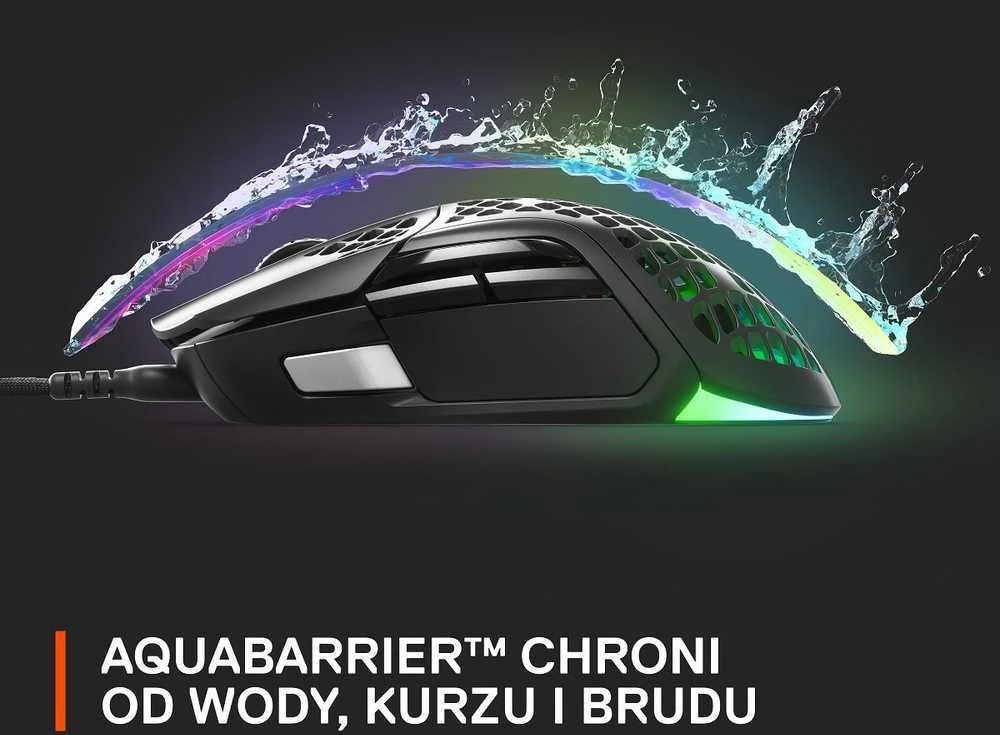 Žaidimų pelė SteelSeries Aerox 5 Onyx, Juodos spalvos