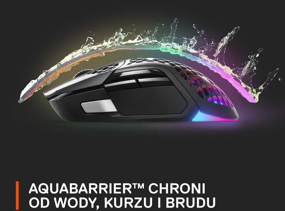 Belaidė žaidimų pelė SteelSeries Aerox 5 Onyx, Juodos spalvos