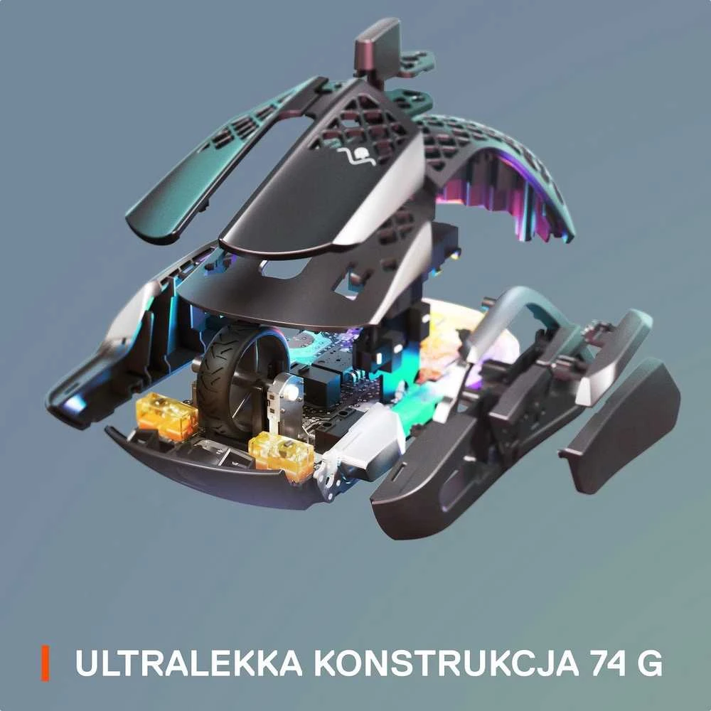 Belaidė žaidimų pelė SteelSeries Aerox 5 Onyx, Juodos spalvos