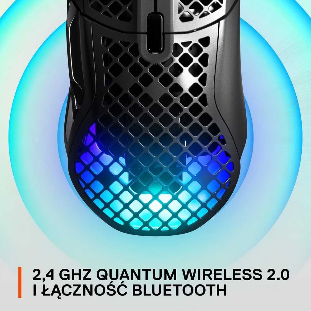 Belaidė žaidimų pelė SteelSeries Aerox 5 Onyx, Juodos spalvos
