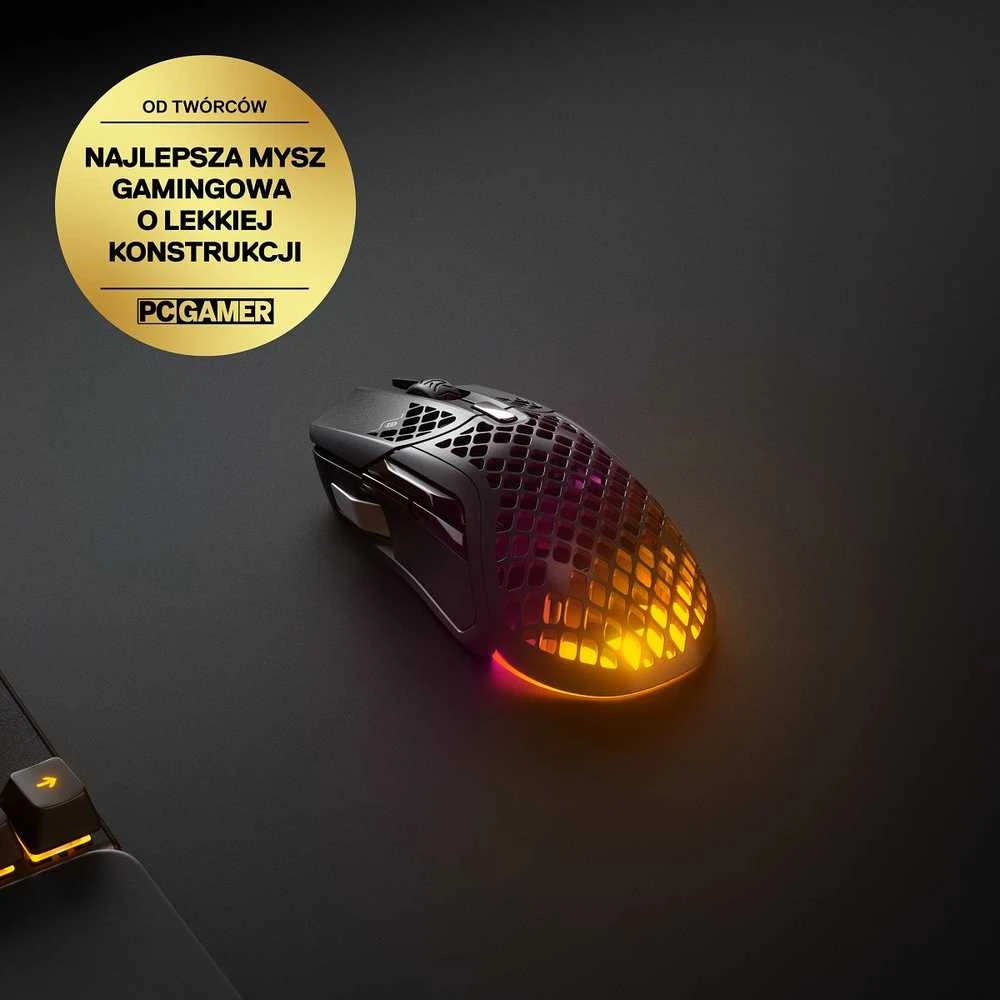 Belaidė žaidimų pelė SteelSeries Aerox 5 Onyx, Juodos spalvos