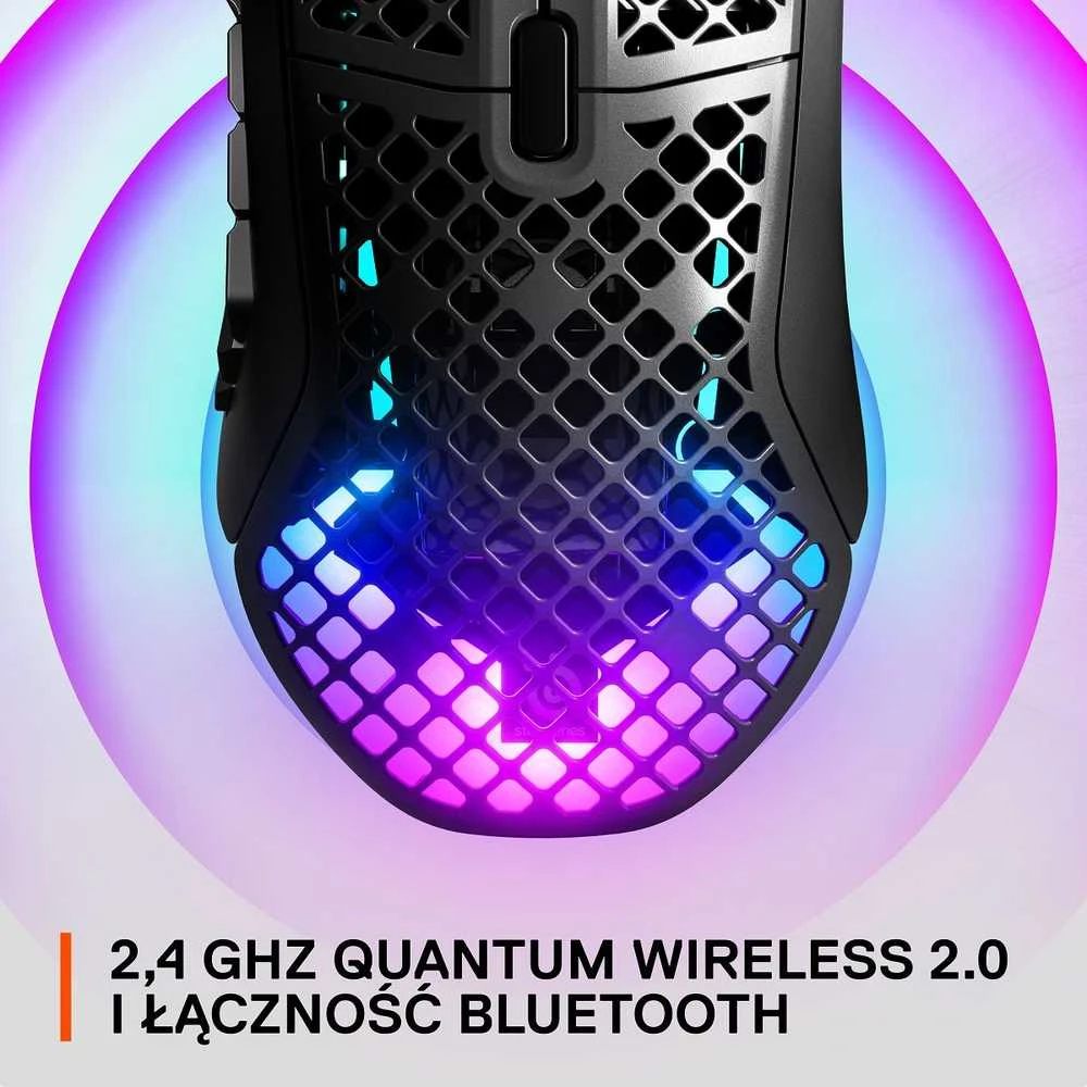 Belaidė žaidimų pelė SteelSeries Aerox 9 Onyx, Juodos spalvos