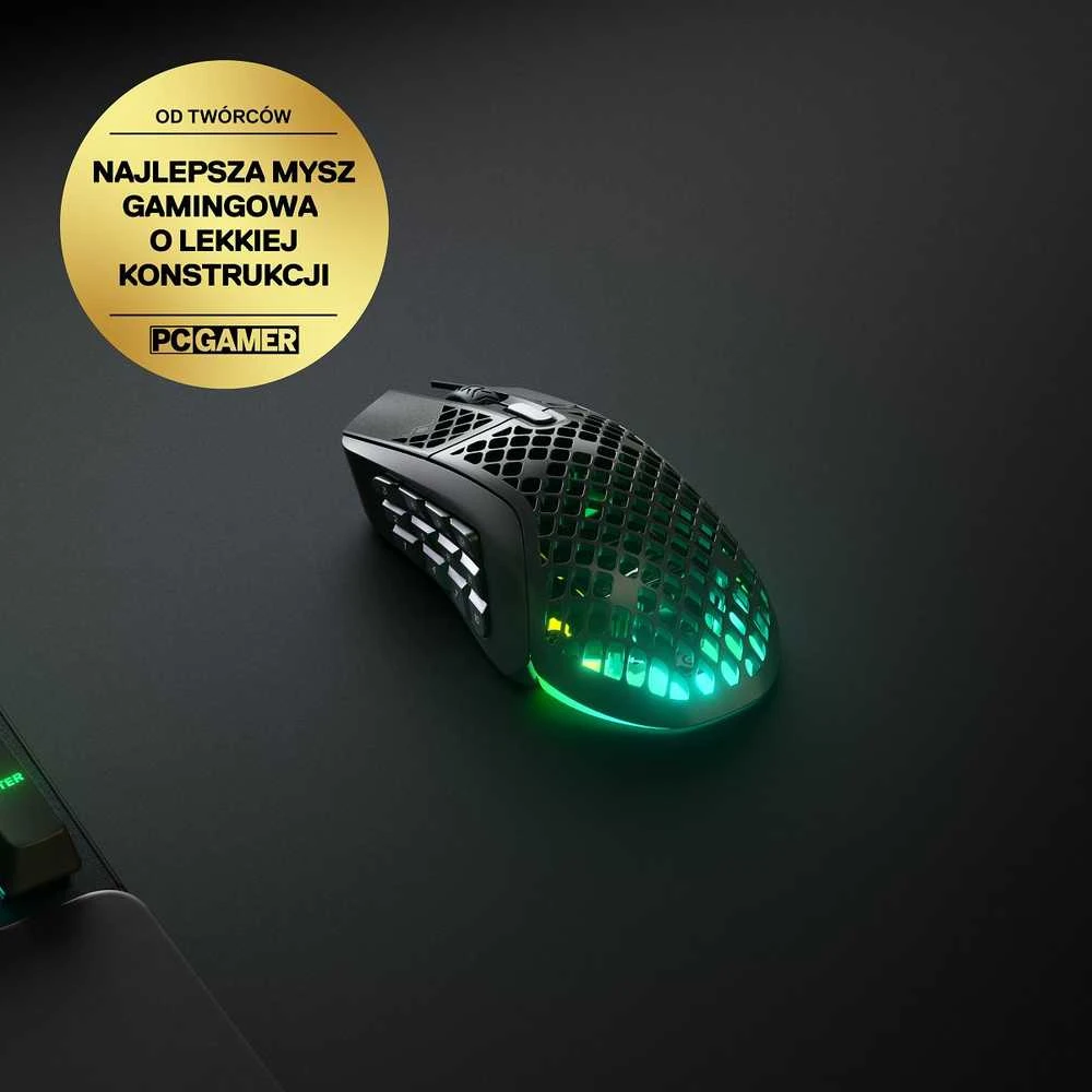 Belaidė žaidimų pelė SteelSeries Aerox 9 Onyx, Juodos spalvos