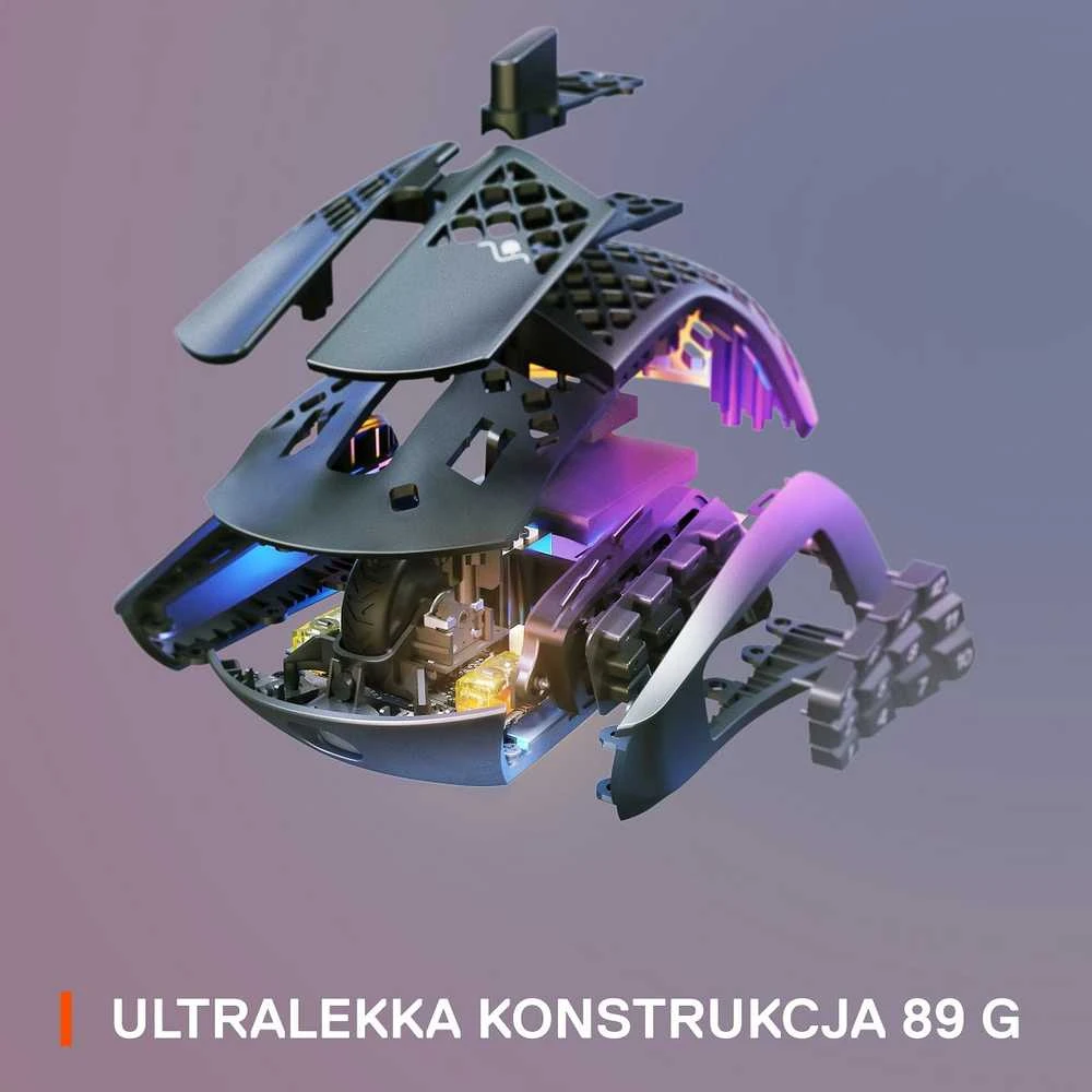 Belaidė žaidimų pelė SteelSeries Aerox 9 Onyx, Juodos spalvos
