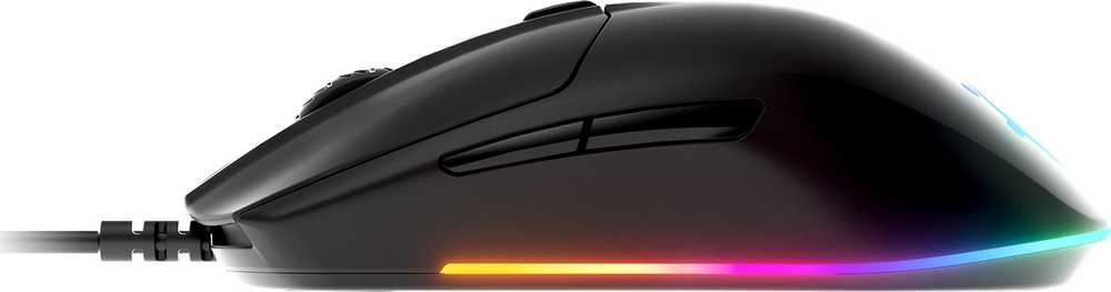 Žaidimų pelė SteelSeries su laidu Rival 3, Juodos spalvos