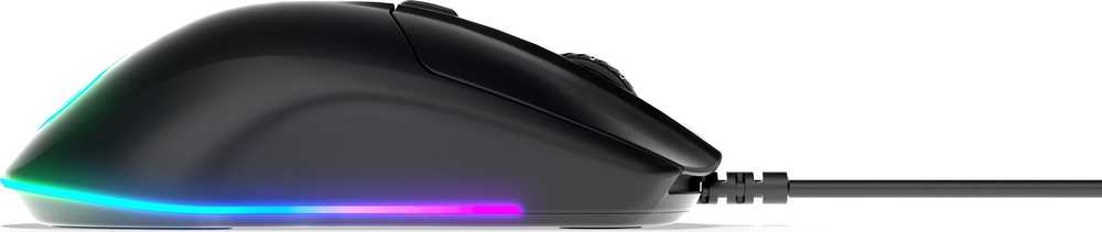 Žaidimų pelė SteelSeries su laidu Rival 3, Juodos spalvos