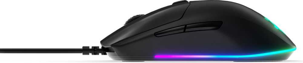 Žaidimų pelė SteelSeries su laidu Rival 3, Juodos spalvos