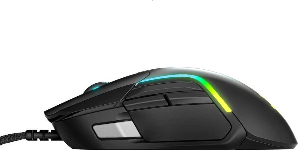 Žaidimų pelė su laidu SteelSeries Rival 5, Juodos spalvos
