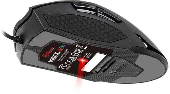 TT Esports Pelė computer Thermaltake eSports VENTUS X Optinė RGB MO-VXO-WDOOBK-01 (Optinė, 12000 DPI, juodos spalvos