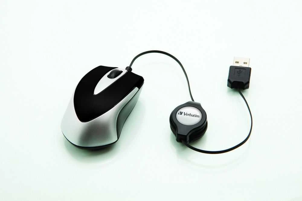 Verbatim Go Mini kompiuterinė pelė USB A tipo Optinis 1000 DPI Abiems rankoms
