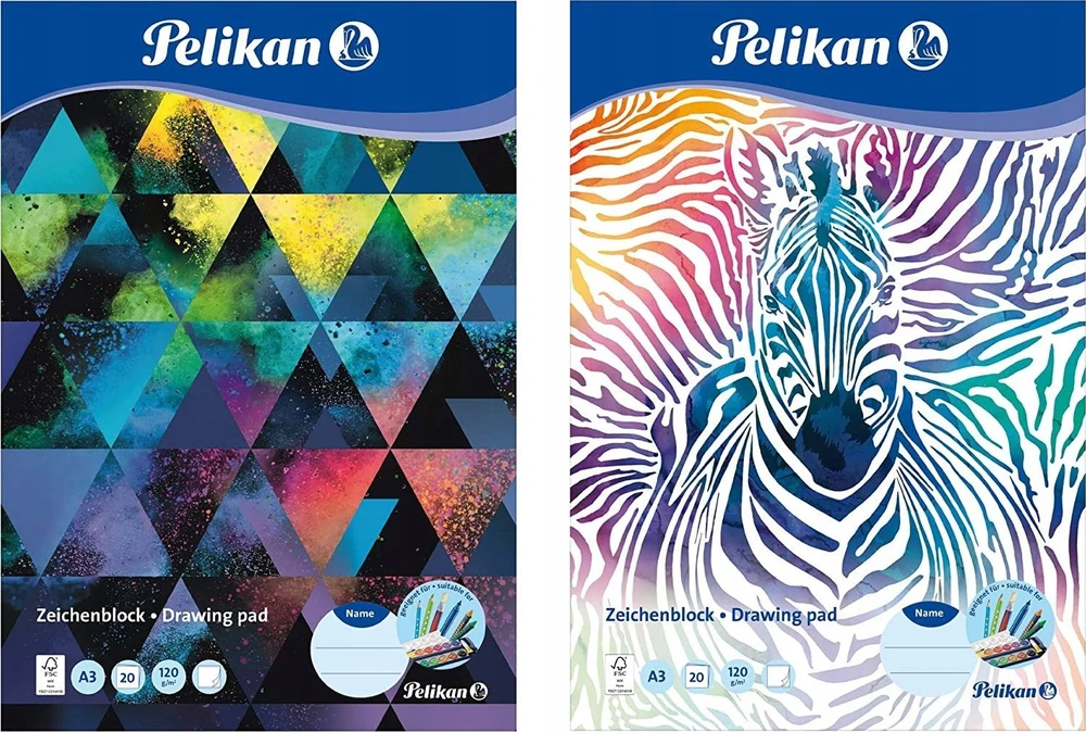Pelikan piešimo bloknotas DIN A3 120g/m2 20 lapų