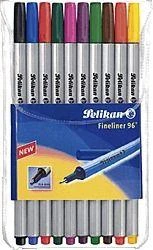 Pelikan Fineliner 96, 10 įvairių spalvų (940676)