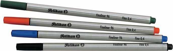 Rašiklis PELIKAN Fineliner 96 F, juodos sp.