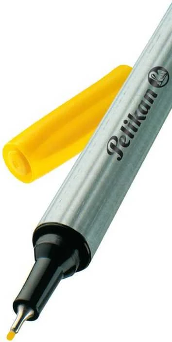 Pelikan Fineliner 96 F geltonas atviras rašiklis