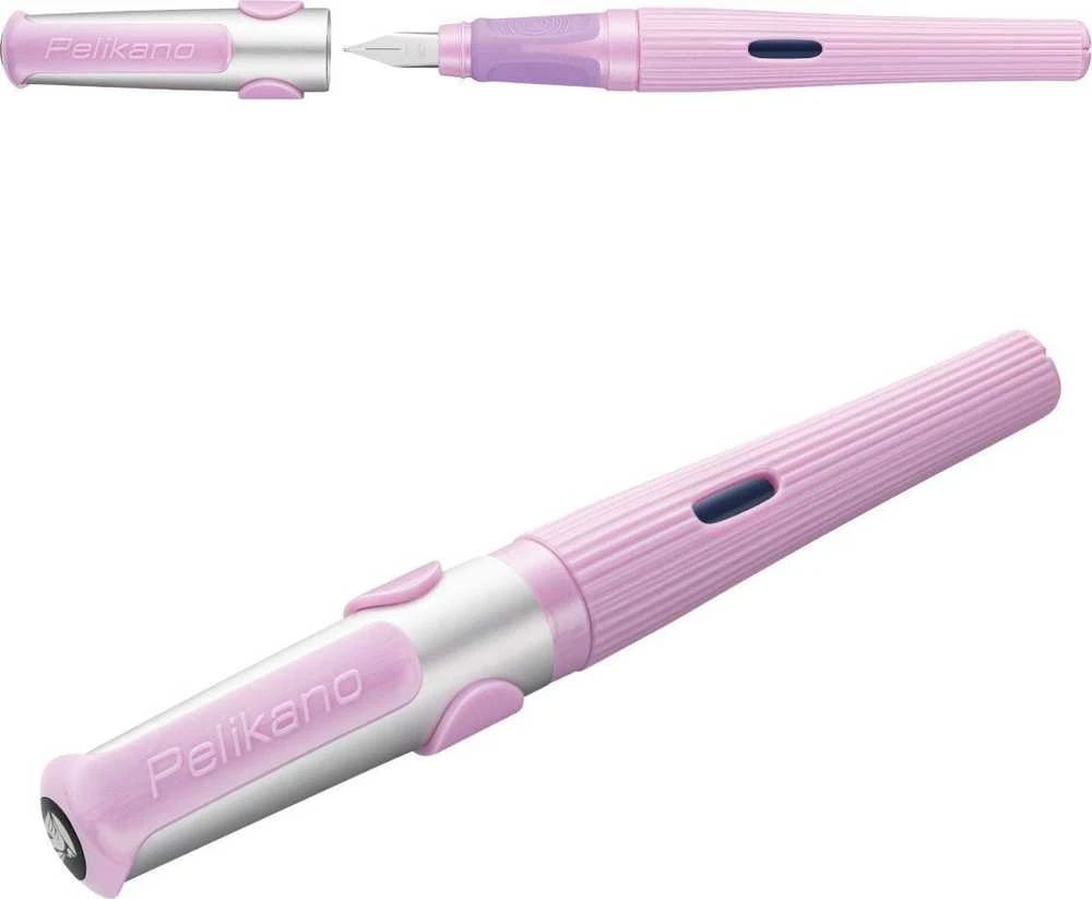 Pelikano Structure P480 rožinis rašiklis su nuimtu dangteliu