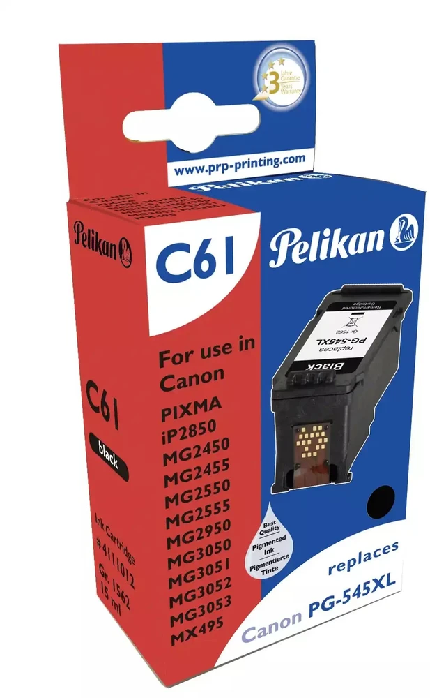 Tusz Pelikan Pelikan Ink Cartridge replaces Canon PG-545XL Juodas