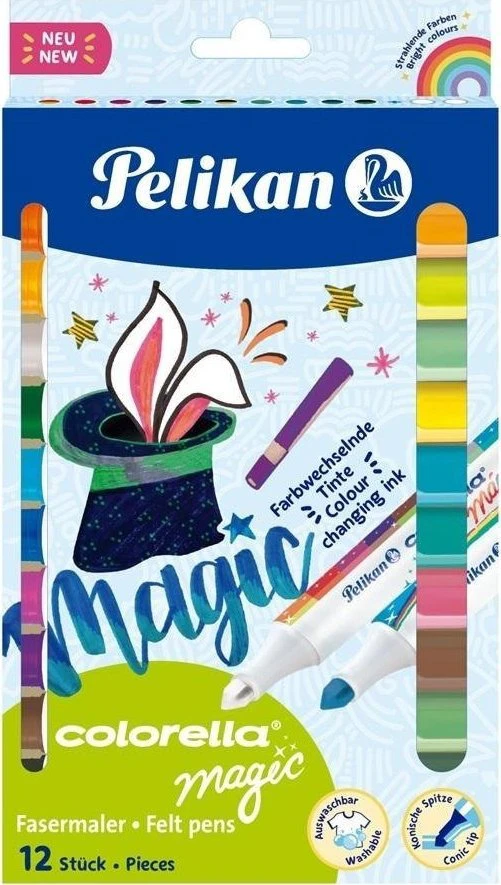 Pelikan Flomasteriai 12sp COLORELLA magic