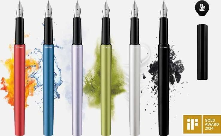Pelikan Plunksnakotis INEO sidabro sp metalinėje dėžutėje