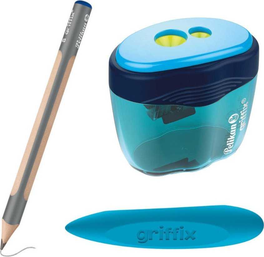 Pelikan Jumbo Griffix trikampis pieštukas mokymuisi rašyti + trintukas + drožtukas PELIKAN