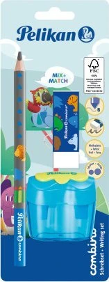 Pelikan pieštukų rinkinys su drožtuku ir trintuku