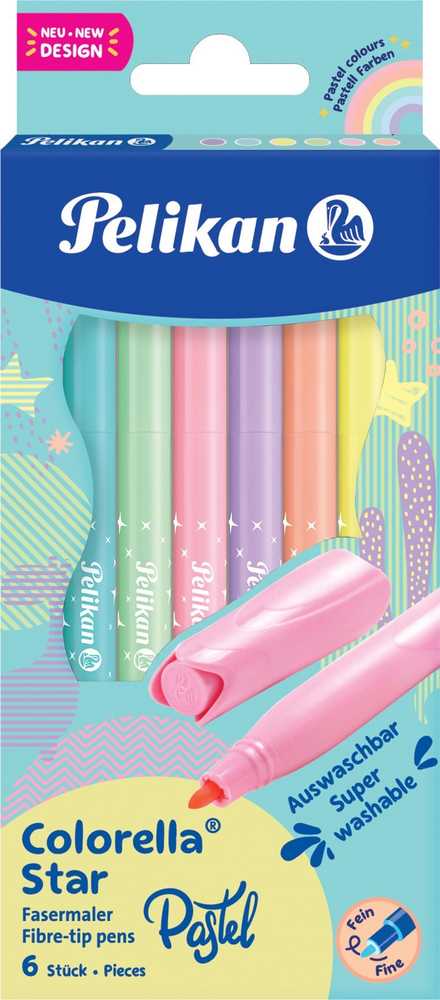 Pelikan Pelikan 822282 mazak Drobny Różne kolory 6 vnt.
