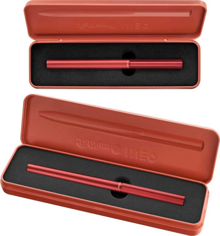 Pelikan Plunksnakotis INEO raudonas metalinėje dėžutėje
