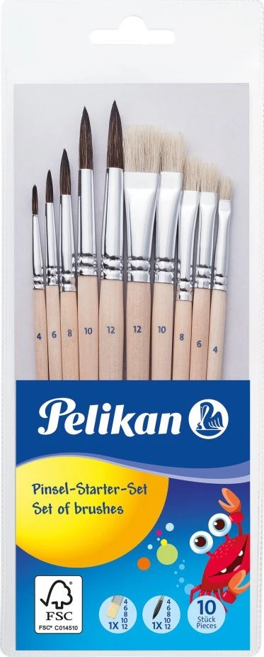 Teptukų rinkinys,10vnt.Pelikan