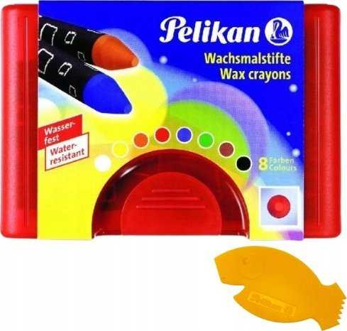 Pelikan Pelikan Wachsmalstifte 665/8WF Rund wasserf. 8er Box