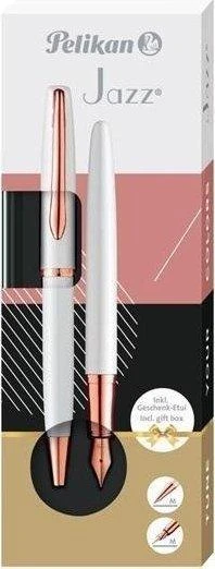 Pelikan Tušinukas+plunksnakotis JAZZ NOBLE elegance baltas