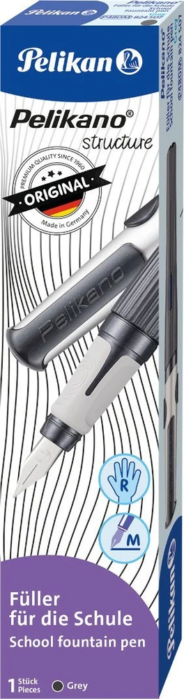 Plunksnakotis PELIKANO structure nib M pilkas