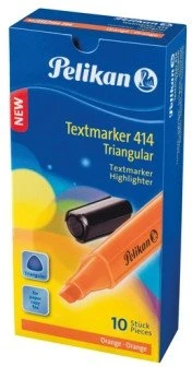 Pelikan Pelikan Teksta Markeris triskantigs 414 oranzs