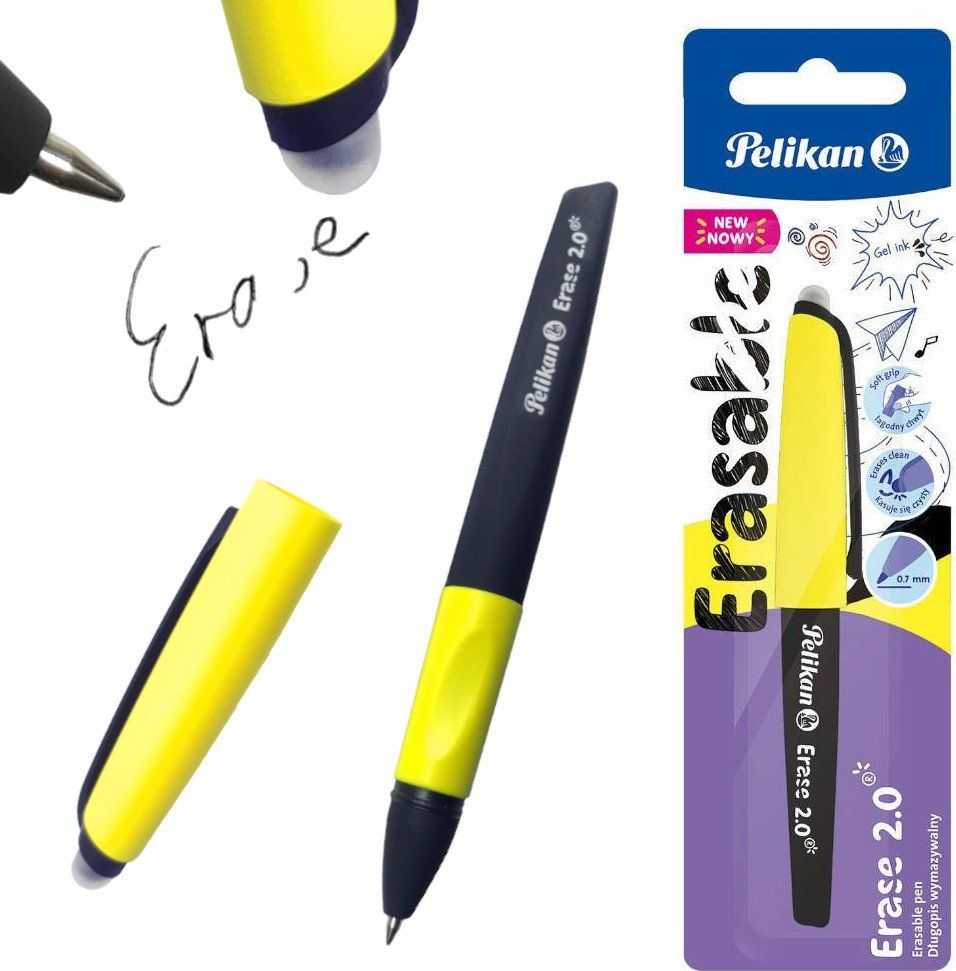 Ištrinamas rašiklis Pelikan Erase 2.0, juodas, 0.7 mm