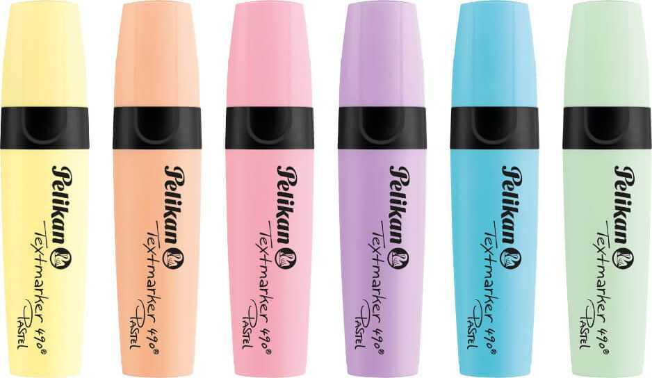 Pelikan Žymeklis 490 Pastell dėklas, 6 spalvos