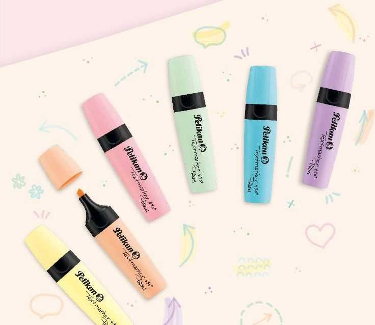Pelikan Žymeklis 490 Pastell dėklas, 6 spalvos