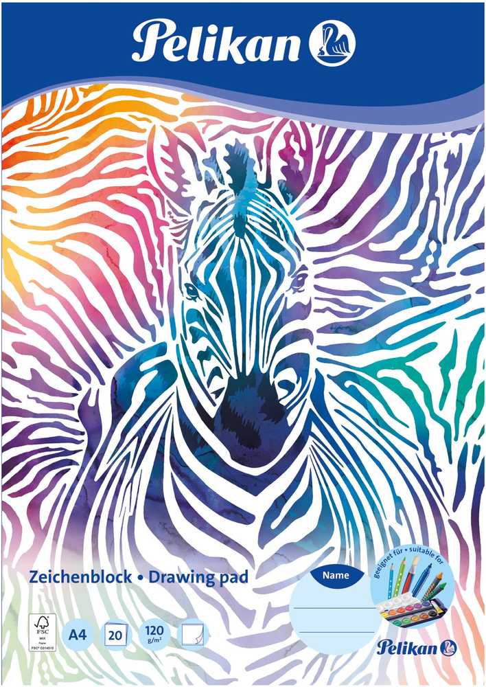 Pelikan Pelikan Zeichenblock DIN A4. 120g/m2. 20 Blatt