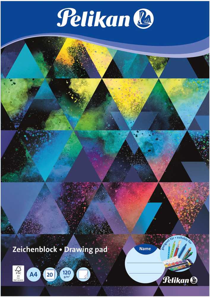 Pelikan Pelikan Zeichenblock DIN A4. 120g/m2. 20 Blatt