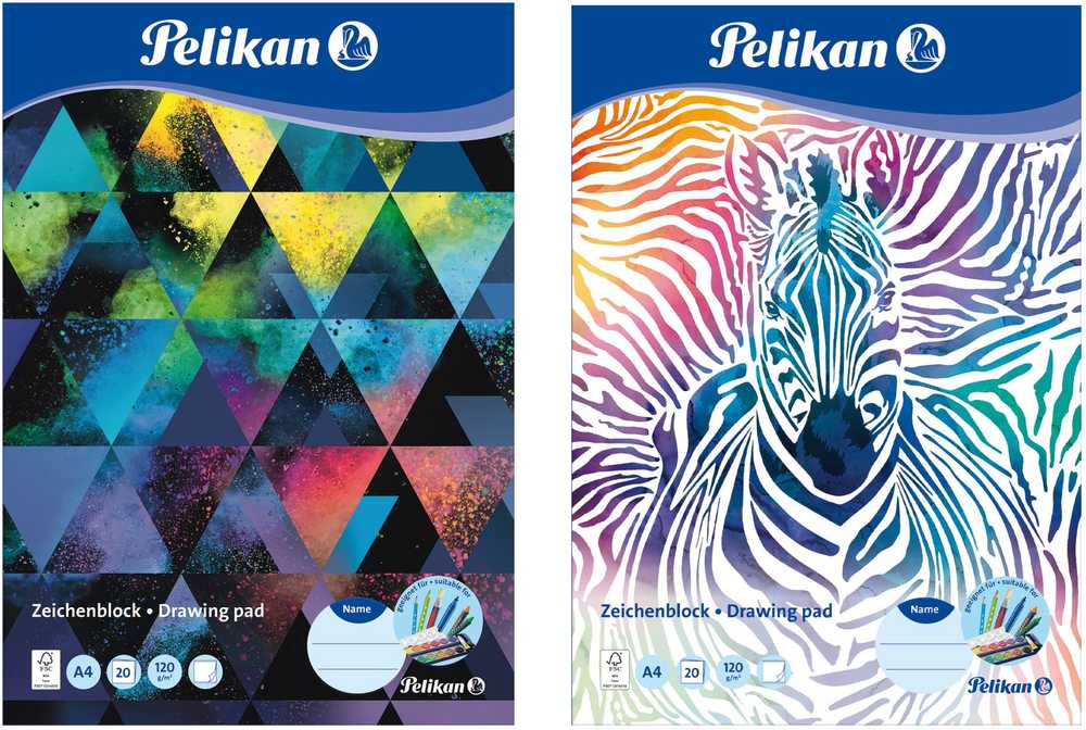 Pelikan Pelikan Zeichenblock DIN A4. 120g/m2. 20 Blatt