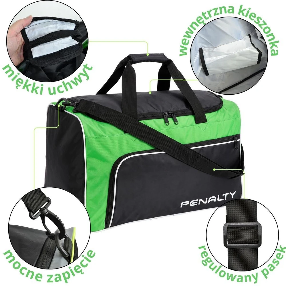 INNA SPORTINIS KREPŠYS PENALTY BAG MALA GYM S11 MEDIUM ŽALIAS 4029750