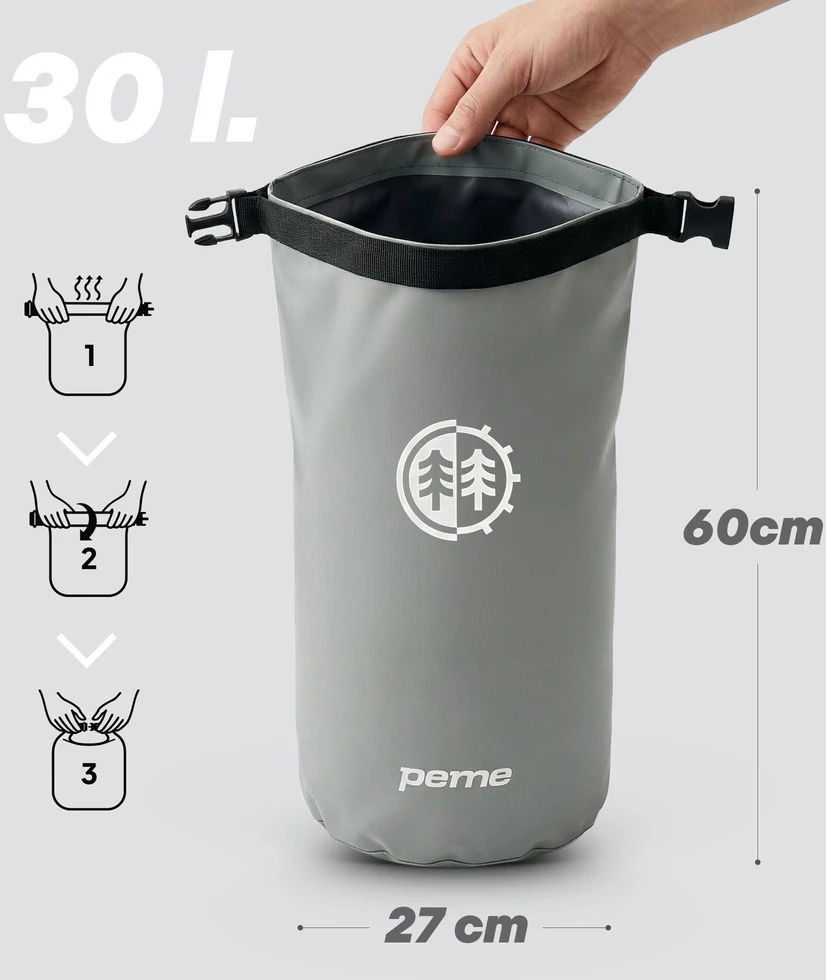 Peme Hydro Dry Bag 30L maišelis neperšlampamas