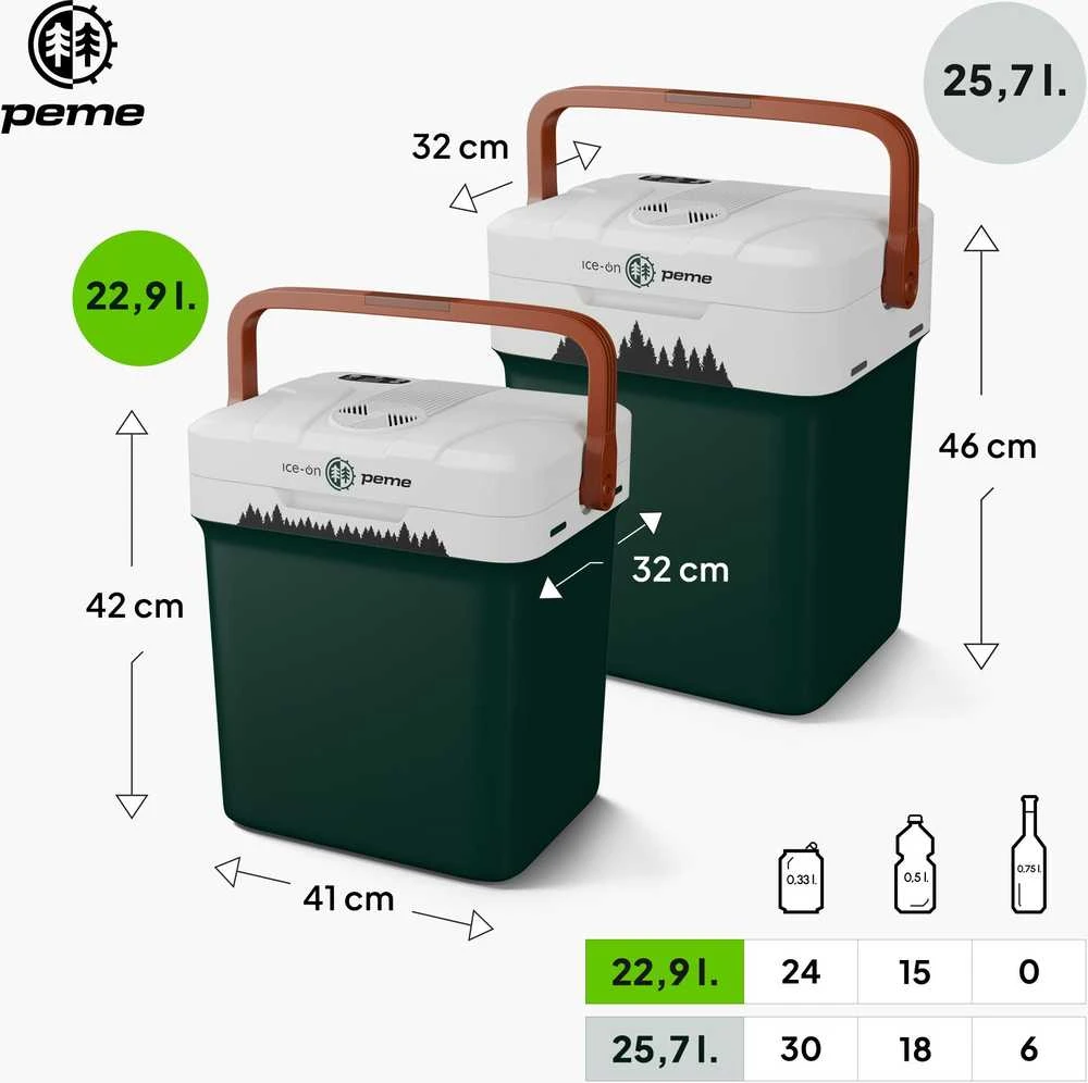 Peme Essential 27 Pine Forest kelioninis šaldytuvas