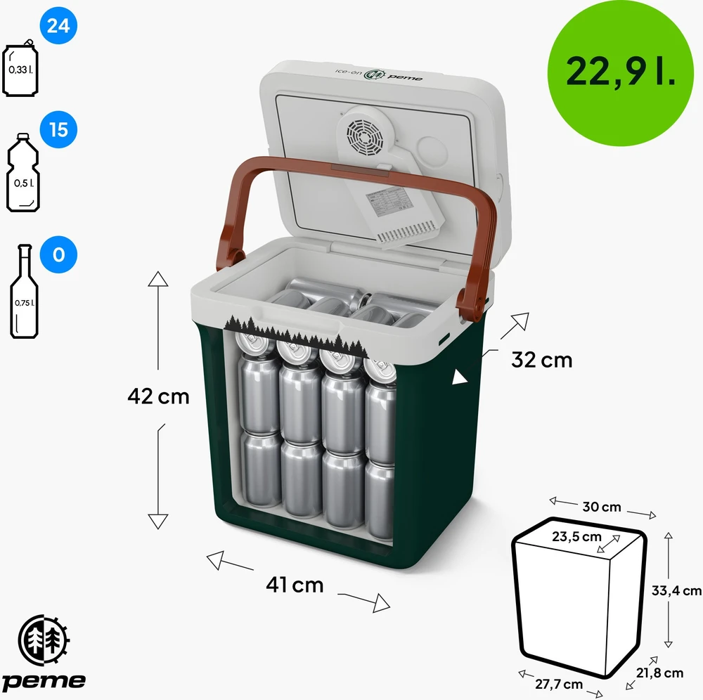 Peme Essential 27 Pine Forest kelioninis šaldytuvas