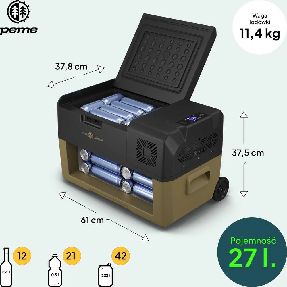 Kompresorinė kelioninė šaldymo dėžė Peme Expedition 30