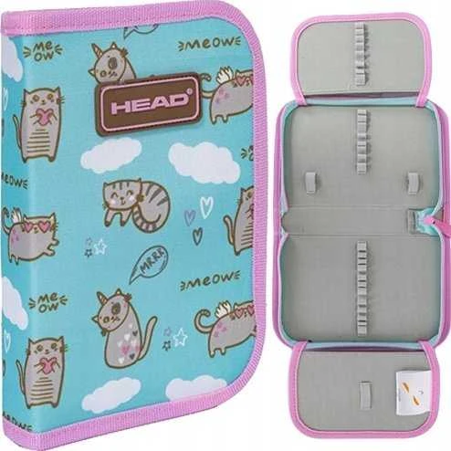 Astra Head Meow Dwuklapkowy mėlyna-rožinė