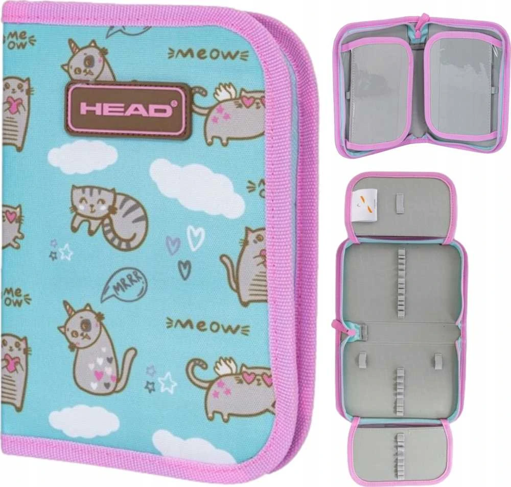 Astra Head Meow Dwuklapkowy mėlyna-rožinė