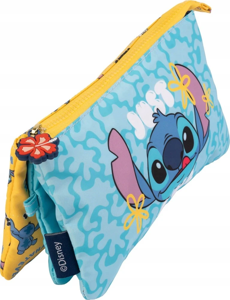 „Disney Stitch“ – trijų skyrių pieštukų dėklas iš „Tropical“ kolekcijos