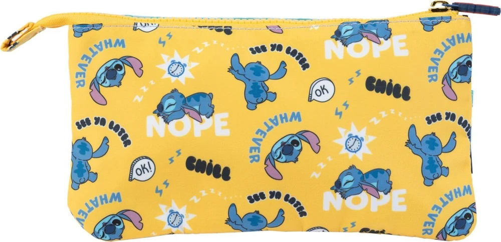 „Disney Stitch“ – trijų skyrių pieštukų dėklas iš „Tropical“ kolekcijos