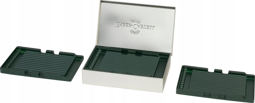 Faber-Castell 180011 pieštukų dėklas, kietas dėklas Baltas pieštukams