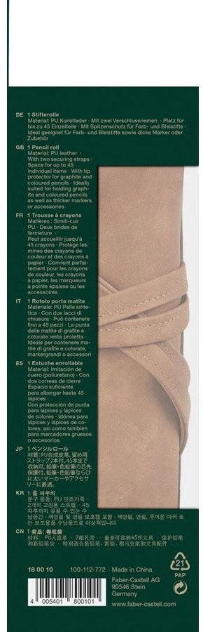 Penalas Faber-Castell FABER-CASTELL meno ir grafikos priedų ritinėlis tuščias