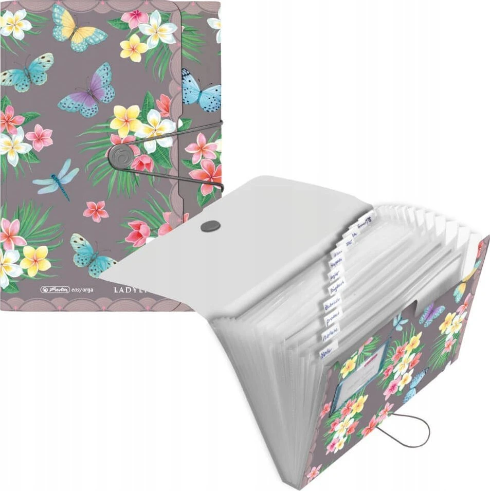 Penalas Herlitz Herlitz Fächermappe PP 12F Ladylike Butrfl.